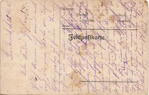 Ansichtskarte  Hochposten WK1 Militaria Künstlerkarte 1916