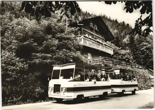 Ansichtskarte Schwarzburg Schwarza-Expreß am Schweizerhaus DDR AK 1972/1971