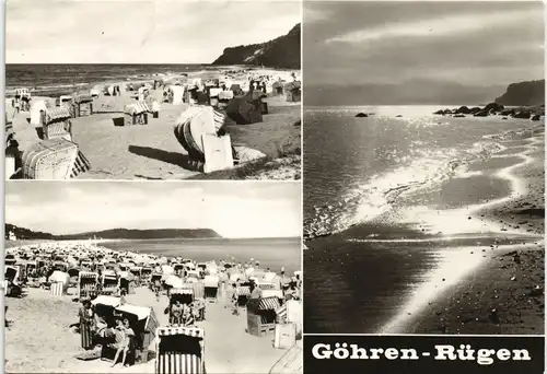 .Mecklenburg-Vorpommern DDR Mehrbild-AK Rügen Strand Ostsee Motive 1979