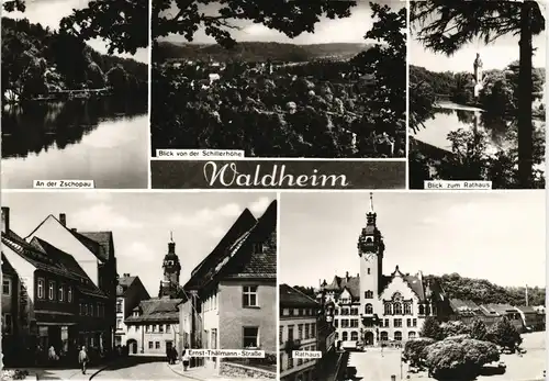 Ansichtskarte Waldheim (Sachsen)  1982   Nicht-Zustellbar-Stempel rückseitig