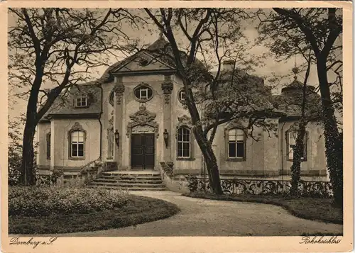 Dornburg-Dornburg-Camburg Rokokoschloß Schloss Ansicht Castle 1920