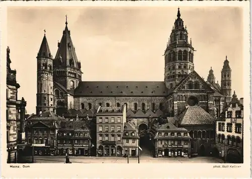 Ansichtskarte Mainz Dom Domplatz 1940