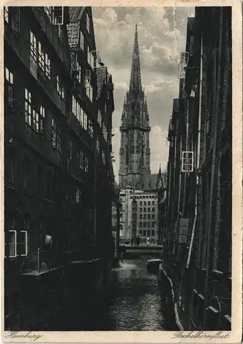 Ansichtskarte Hamburg Fleet Partie Steckelhörnfleet 1931