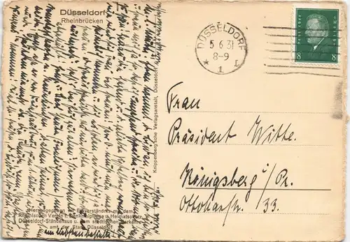 Ansichtskarte Düsseldorf Partie i.d. Seufzerallee Hofgarten 1931