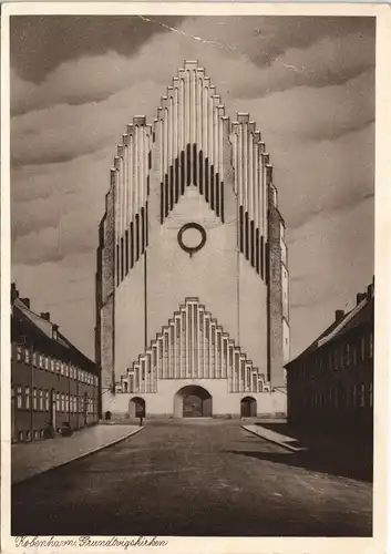 Postcard Kopenhagen København Kirche und Straße 1933