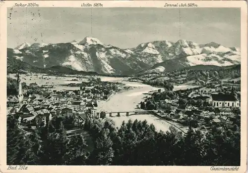 Ansichtskarte Bad Tölz Stadtbild 1937