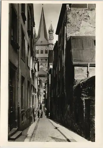 Ansichtskarte Köln Straßenpartie zur MartinsKirche "St. Martin" 1930