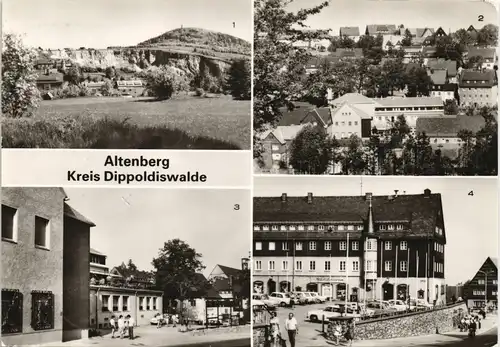 Altenberg (Erzgebirge) DDR Mehrbild-AK (Kreis Dippoldiswalde) 1985