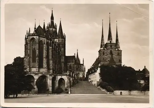 Ansichtskarte Erfurt St. Severikirche 1938