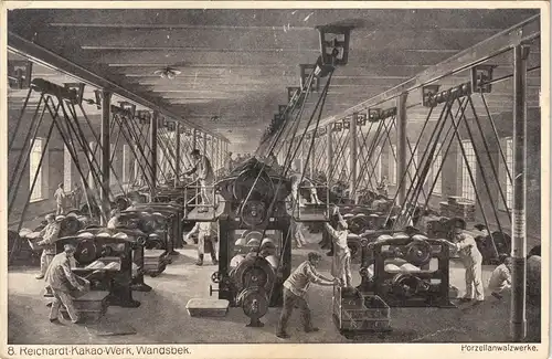 Wandsbek-Hamburg Porzellanwalzwerke. Reichardt-Kakao-Werk, Wandsbek. 1929