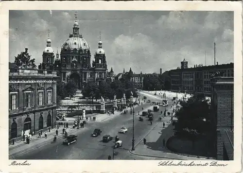 Ansichtskarte Mitte-Berlin Berliner Dom - Brücke 1938