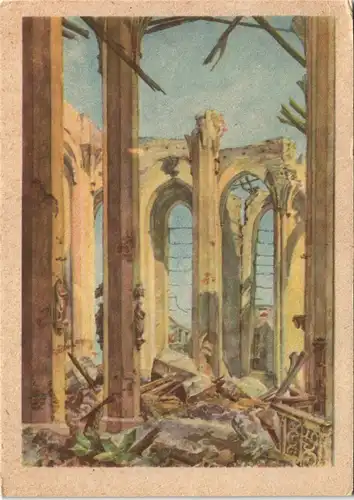 Ansichtskarte München Frauenkirche - innen zerstört 1948
