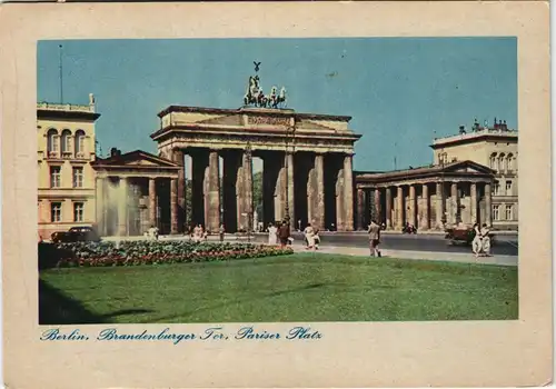 Ansichtskarte Mitte-Berlin Brandenburger Tor - Color 1940