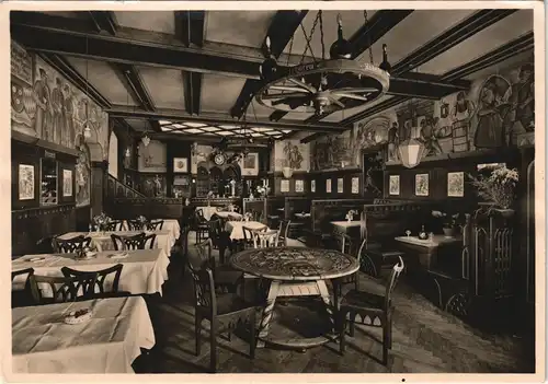 Ansichtskarte Nürnberg Weinrestaurant Unterfränkische - Saal 1932