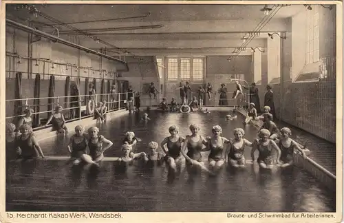 Wandsbek-Hamburg Brause und Schwimmbad  Reichardt-Kakao-Werk 1928