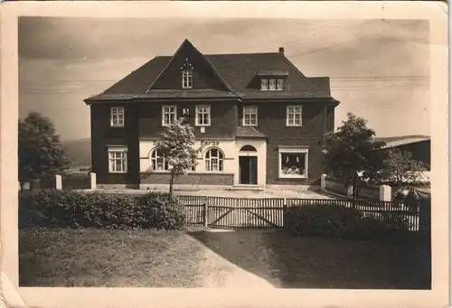 Ansichtskarte Schmiedefeld-Saalfeld (Saale) Gasthaus "Zur Barbe" 1930