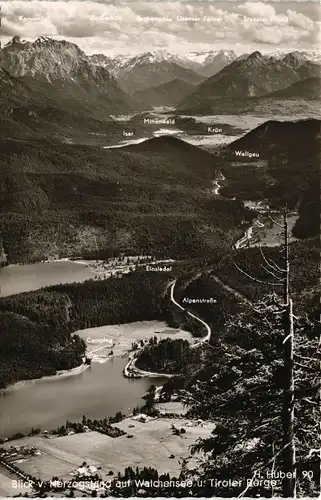 Ansichtskarte Kochel am See Herzogstand Alpenstraße 1965