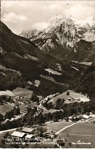 Ansichtskarte Ramsau bei Berchtesgaden Tiefblick vom Scheeltungsweg 1965