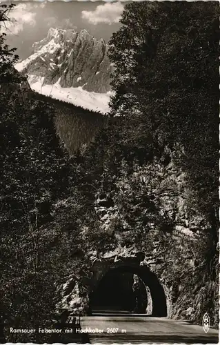 Ramsau bei Berchtesgaden Ramsauer Felsentor mit Hochkalter 2607 m 1961