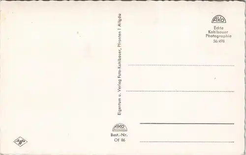 Ansichtskarte Gößweinstein Stadtpartie 1961