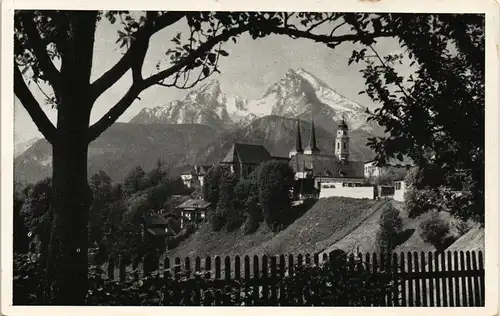 Ansichtskarte Berchtesgaden Blick auf die Stadt 1935