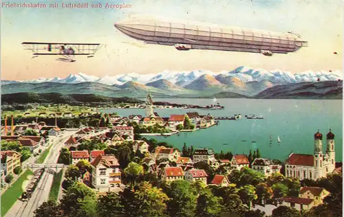 Friedrichshafen Repro Zeppelin 91. PHIl. Tag Sonderstempel 1912/1990