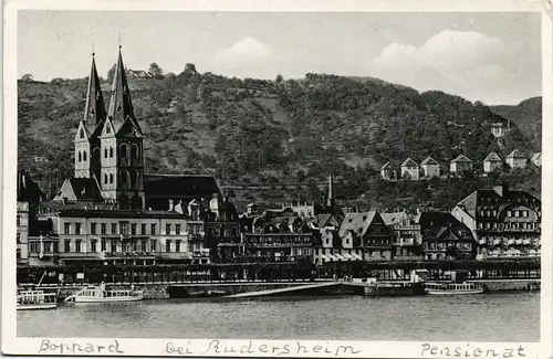 Ansichtskarte Boppard Stadt - Rheinschiff 1951