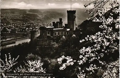 Ansichtskarte Stolzenfels-Koblenz Schloß Stolzenfels und Stadt 1959