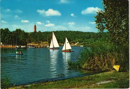 Grunewald-Berlin Havel mit Grunewaldturm (Kaiser-Wilhelm-Turm) 1972
