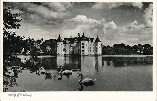 Glücksburg (Ostsee) Lyksborg Schloss Glücksburg Wasserschloss Castle 1957