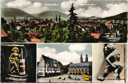 Ansichtskarte Goslar Mehrbild-AK mit Panorama, Harz, Ortsansichten 1960
