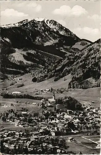 Ansichtskarte Ruhpolding Panorama-Ansicht Blick zum Hochfelln 1961