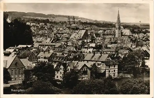 Ansichtskarte Kempten (Allgäu) Stadt Panorama-Ansicht 1953