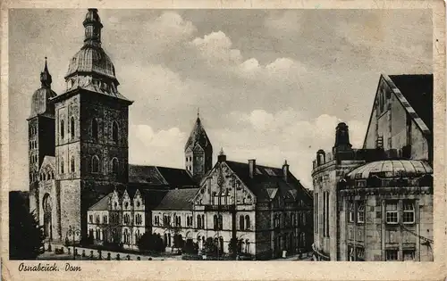 Ansichtskarte Osnabrück Partie am Dom St. Peter 1951