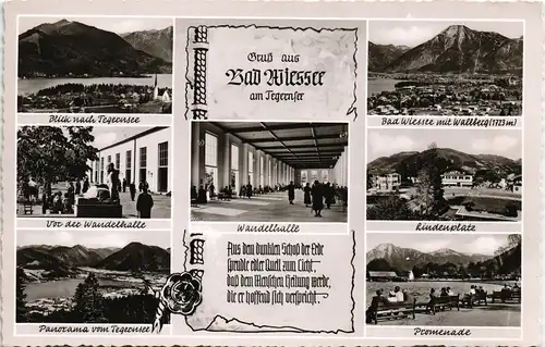 Bad Wiessee Mehrbild-AK Tegernsee Ortsansichten und Umland-Ansichten 1959