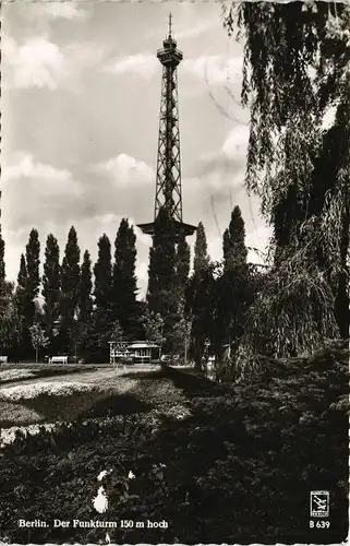 Ansichtskarte Charlottenburg-Berlin Partie am Funkturm 1958