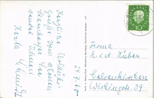 Ansichtskarte Seeshaupt Blick auf Seeshaupt mit Benediktenwand 1960