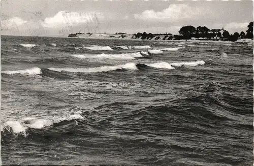 Ansichtskarte Niendorf-Timmendorfer Strand Strand Brandung 1959