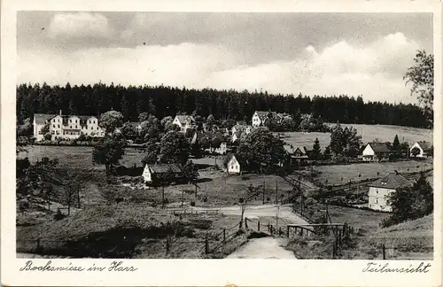 Hahnenklee-Bockswiese-Goslar Panorama-Ansicht Teilansicht mit Häuser 1957