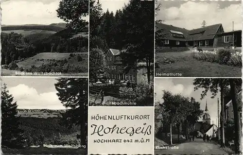 Hohegeiß-Braunlage  Wolfsbachtal, Heimathütte, Kirchstrasse uvm. 1960
