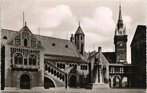 Ansichtskarte Braunschweig Burgplatz 1954