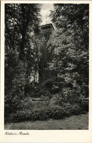 Ansichtskarte Hameln Partie am Klütturm 1954