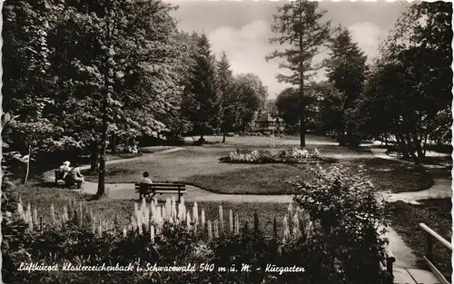 Ansichtskarte Klosterreichenbach-Baiersbronn Partie im Kurpark Kurgarten 1959