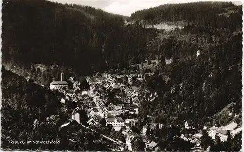Ansichtskarte Triberg im Schwarzwald Panorama-Ansichte Gesamtansicht 1965