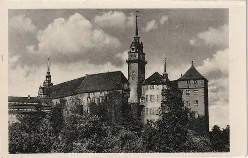 Ansichtskarte Torgau Schloss Hartenfels Gesamtansicht DDR AK 1957/1956