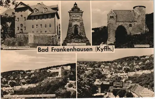 Bad Frankenhausen DDR Mehrbild-AK  Schloss, Kyffhäuser-Denkmal, uvm. 1965/1963