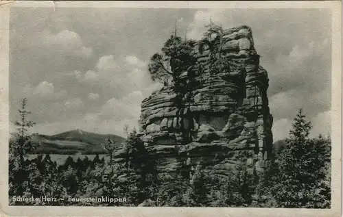 Ansichtskarte Schierke Feuersteinklippen DDR AK 1955