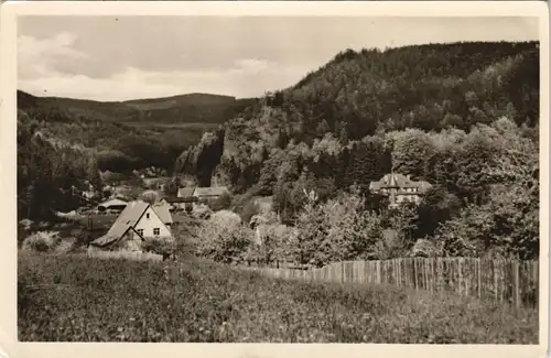 Ansichtskarte Asbach-Schmalkalden Panorama-Ansicht DDR AK 1957/1956
