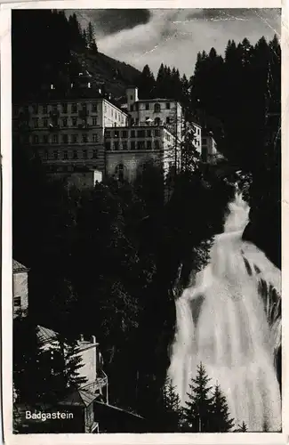 Ansichtskarte Bad Gastein Umlandansicht mit Wasserfall Badgastein 1951