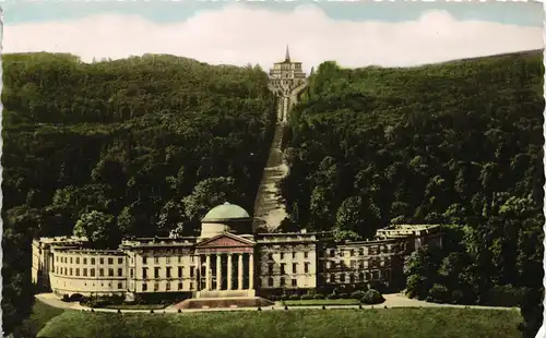 Bad Wilhelmshöhe-Kassel Cassel Schloß und Herkules, Fliegeraufnahme 1959